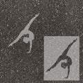 Gymnast Parking Space Stencil