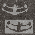 Cheerleading Parking Space Stencil