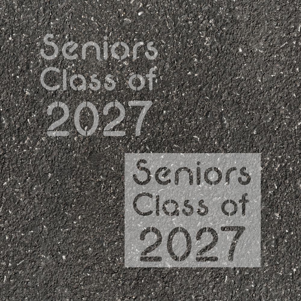 Neon Class of Parking Space Stencil