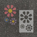 Flowers Parking Space Stencil