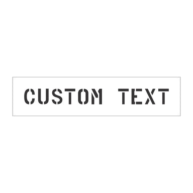 Custom  Text Stencil