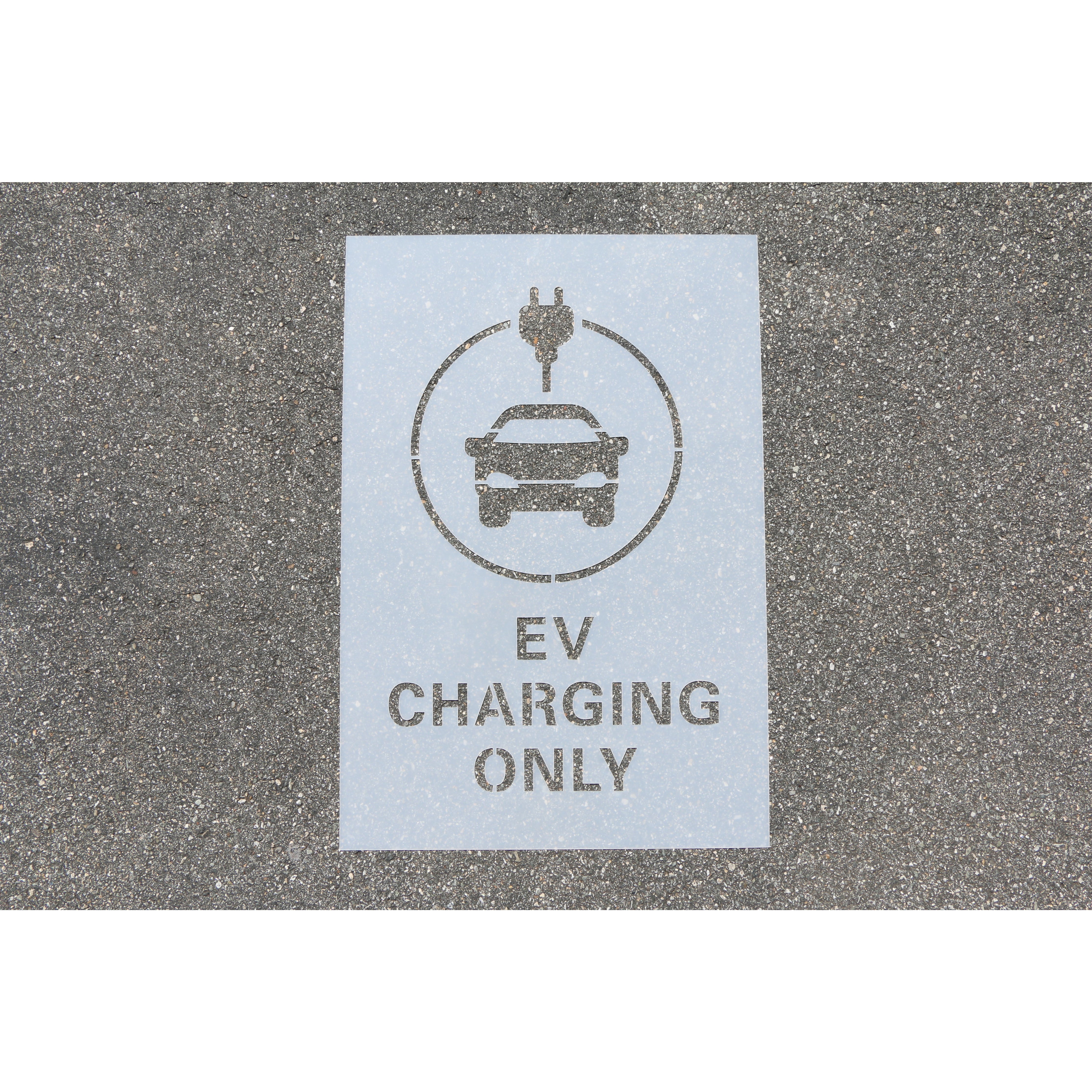 EV Electric Car Parking Stencil Charging