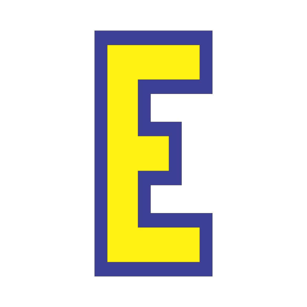 24 inch | Outline Letter "E" Stencil