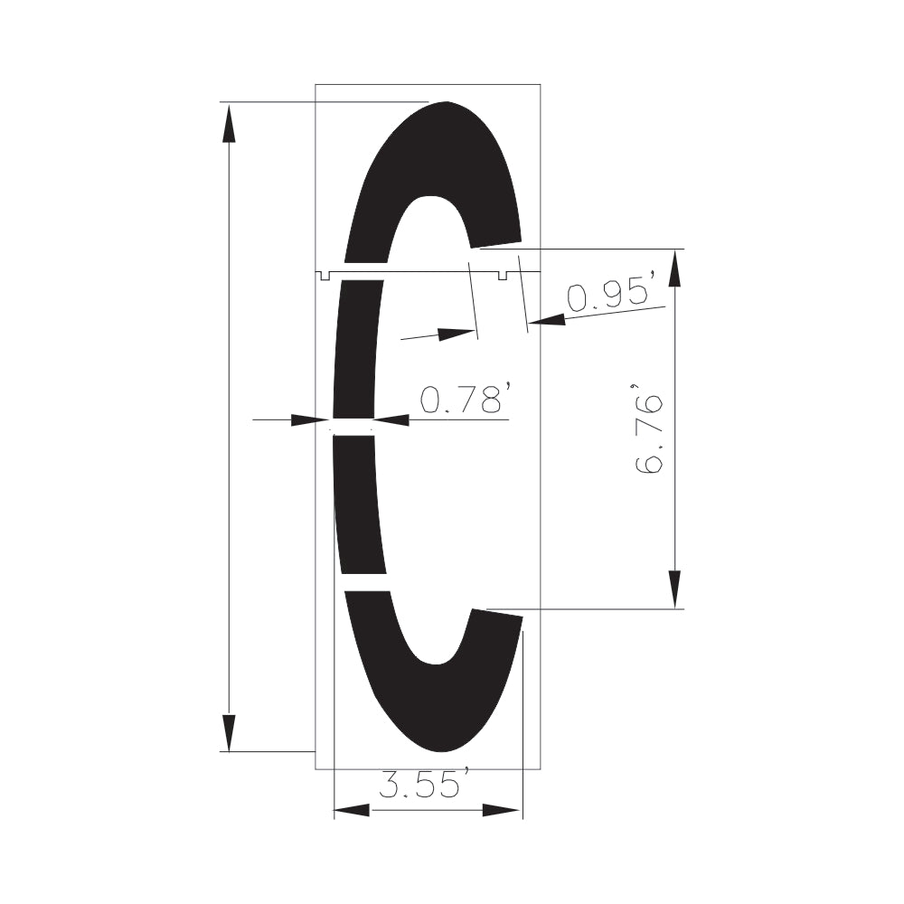 FAA Airport Taxiway Stencils 7 Foot