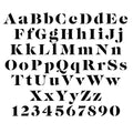 Caslon Letter and Number Stencil Sets