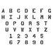 Individual Letter and Number Stencils - Parking Lot 12"