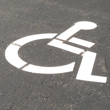 Handicap Sign Stencil