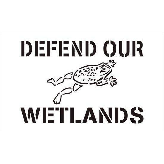 Defend our Wetlands Storm Drain Stencil