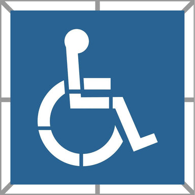 Handicap Parking Stencil 2 Part