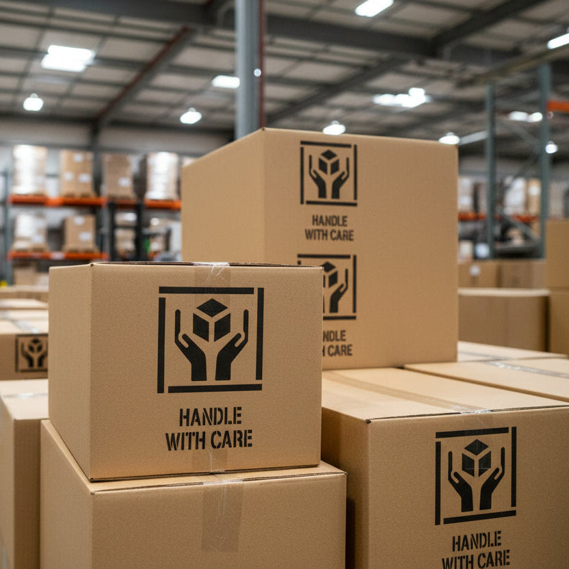 Handle with Care Freight Marking Stencil