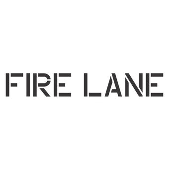 Fire Lane Stencil