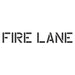 Fire Lane Stencil