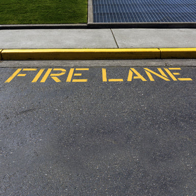 Fire Lane Stencil