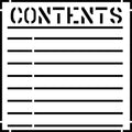 Contents Shipping Stencil