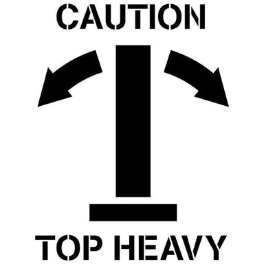 Top Heavy Shipping Stencil