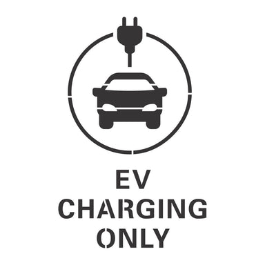 EV Electric Car Parking Stencil Charging