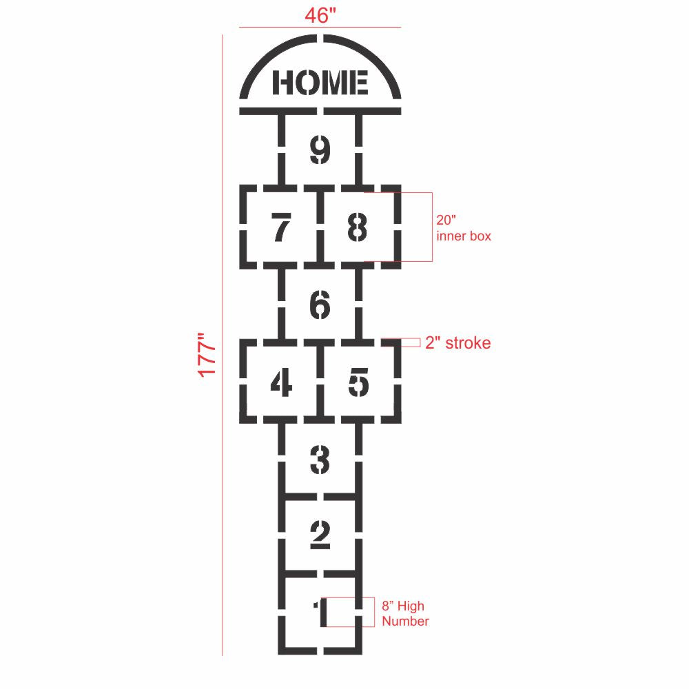 Blank Hopscotch Pattern