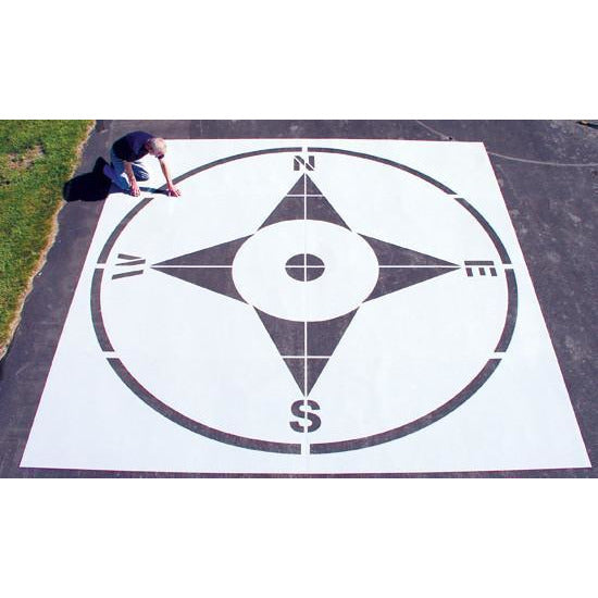 Compass Playground Stencil