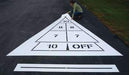 Shuffleboard Court Stencil