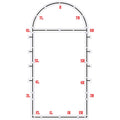 Free Throw Lane Stencil | Basketball Court Stencil Set
