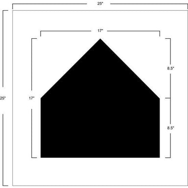 Baseball Field Home Plate Stencil