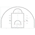 FIBA European Basketball Court Stencil