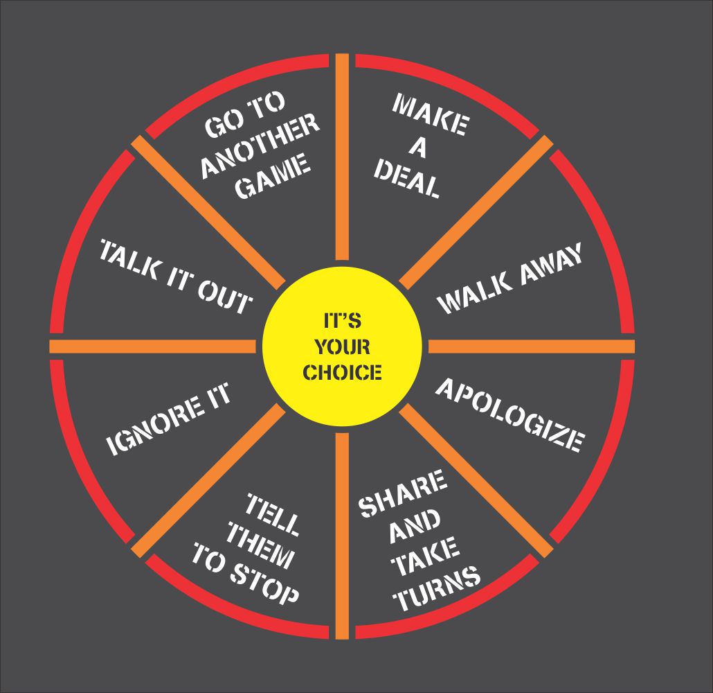 Playground Game Stencil | Conflict Resolution Circle