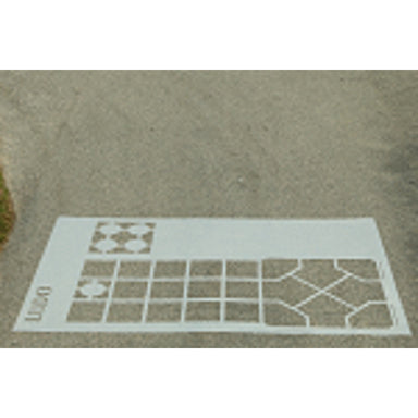 Ludo playground game stencil