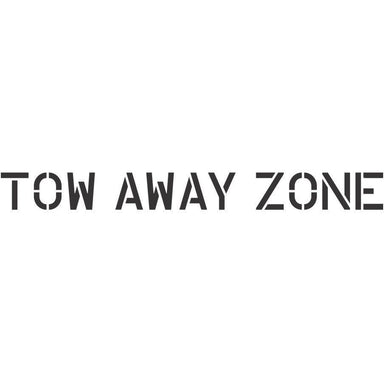 Tow Away Zone Parking Lot Stencil
