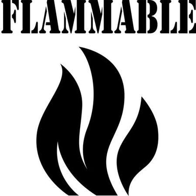 Flammable Safety Symbol Stencil