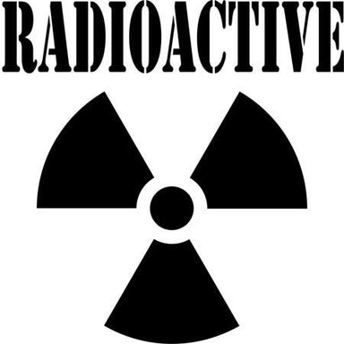 Radiation Safety Symbol Stencil