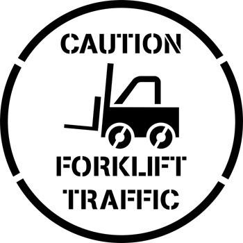 Forklift Traffic Stencil