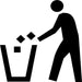Waste Trash Disposal Sign Symbol Stencil