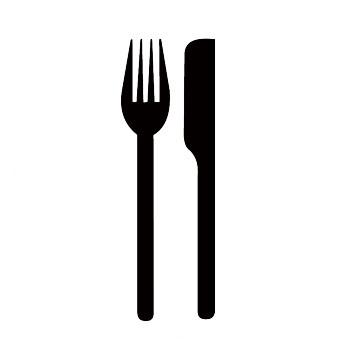Food Recreational Guide Symbol Stencil