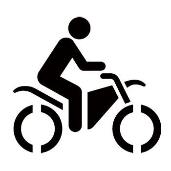 Motor Bike Trail Guide Stencil