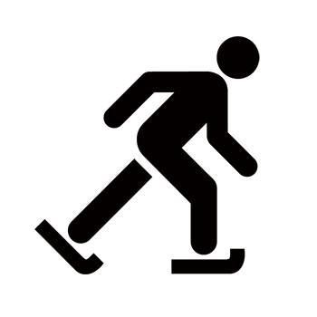 Ice Skating Recreational Guide Symbols