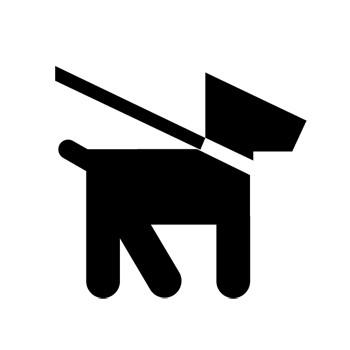 Pets on Leash Recreational Guide Symbols