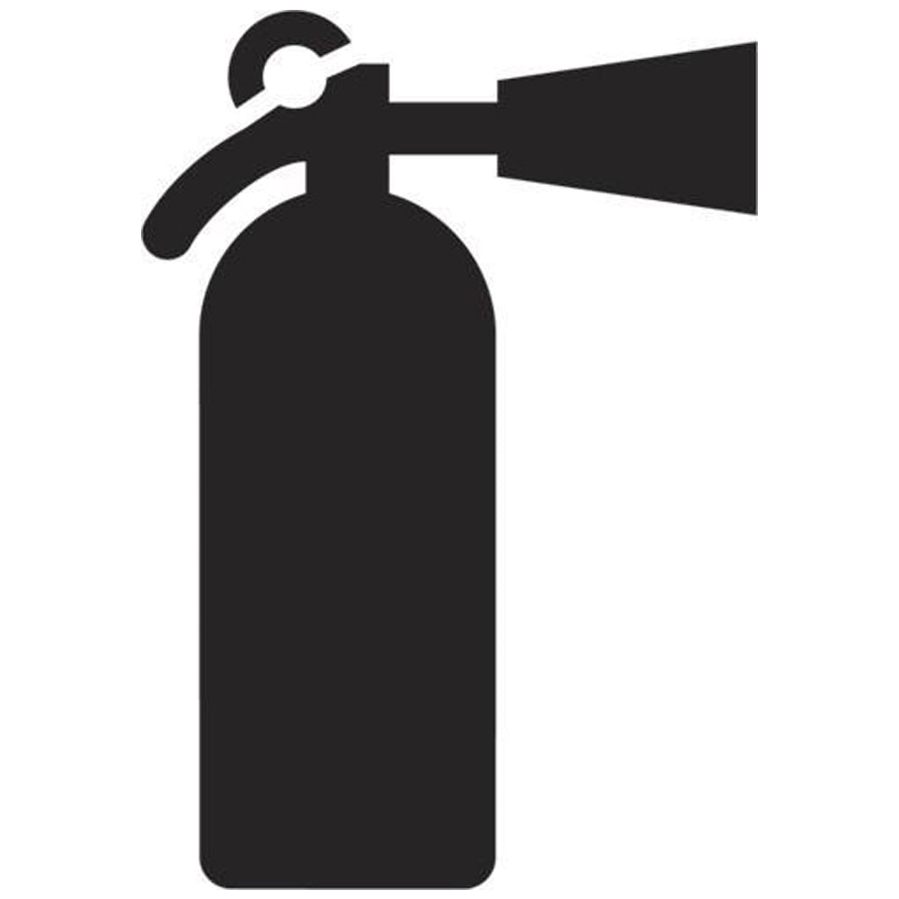 Fire Extinguisher Safety Symbol Stencils