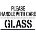 Please Handle with Care Glass Shipping Stencil