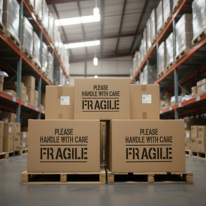 Fragile Handle with Care Freight Marking Stencil
