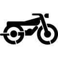 Motorcycle Parking Lot Stencil