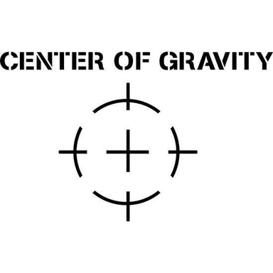 Center of Gravity Shipping Stencil