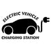 Electric Car Charging Station Stencil