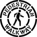 Pedestrian Walkway Stencil