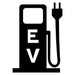 EV Charging Station Pump Stencil - solid
