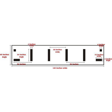 Football Field Hash-Mark Stencil Kit