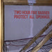 Two Hour Fire Barrier Protect All Openings Stencil
