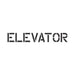 Elevator sign stencil for walls.