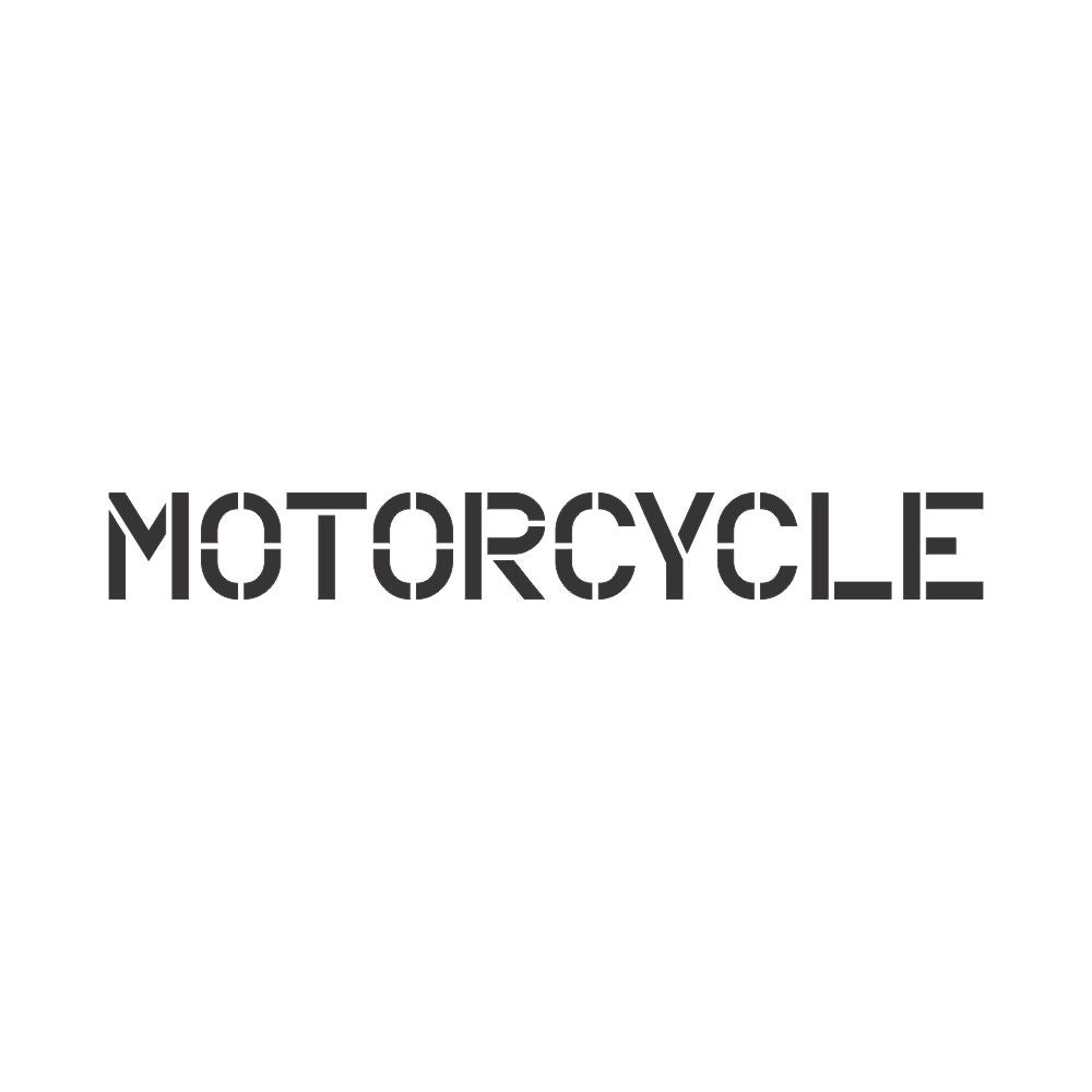 motorcycle sign stencil for wall and pavement