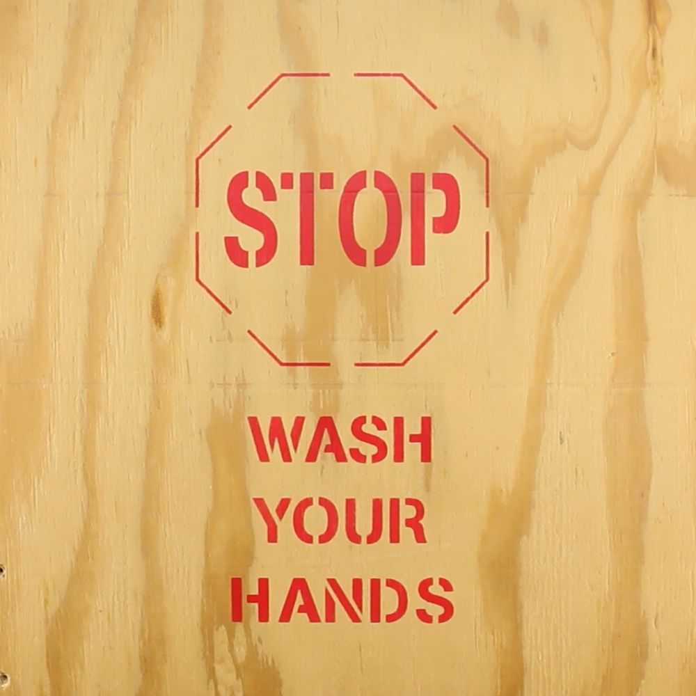 STOP Wash Your Hands | Safety Sign Stencil